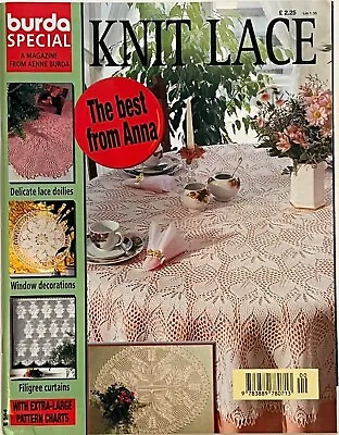 Rare Vintage BRAND NEW Burda Special Edition KNITTED LACE Magazine Issue E554 • $34.95