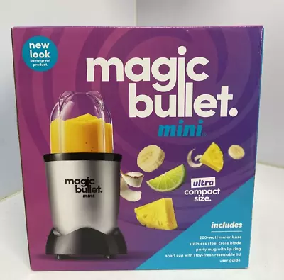 Magic Bullet Mini Blender Silver/Black 200Watt Motor Base • $30