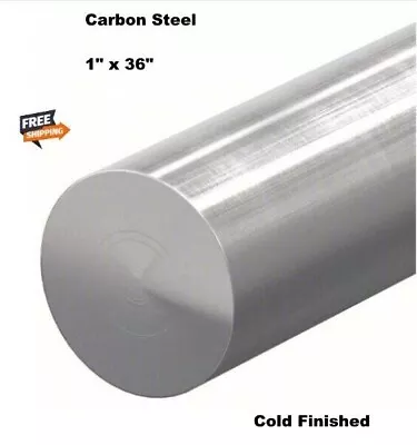 Steel Solid Round Stock 1  X 3 Ft Unpolished Cold Finish Rod Alloy 1018 • $34.75
