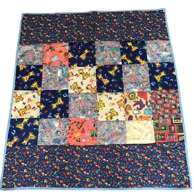 Brand New Hand-Made Child's Cot Patchwork Quilt/Activity Mat/Reversible • £49.01