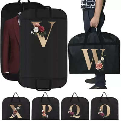 £5.93 • Buy Gold Letters Garment Carrier Bag Suit Coat Clothes Dress Protector Cover Storage