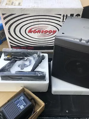 Monsoon MM-1000 Computer Planar Flat Speaker Pair W/ Subwoofer - Brand NEW -RARE • $315