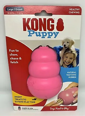 $16.50 • Buy NEW Kong Puppy Dog Chew Toy. Tough USA Made, Recommended By Vets