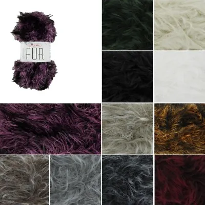 £6.60 • Buy King Cole Luxury Fur Super Chunky Knitting Yarn Knit Wool Crochet 100g Ball