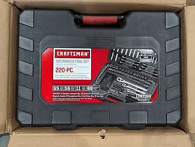 Craftsman 220-Piece Silver Finish Standard Metric Mechanics Tool Set 9-36220 • $149.95