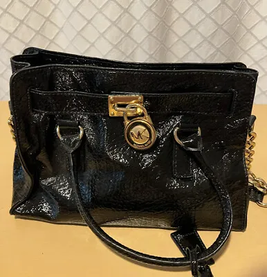 Michael Kors Hamilton Embossed Patent Leather  • $80