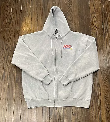 Walt Disney World Mickey Mouse Vintage Full Zip Hoodie Men’s 2XL Gray • $24.99