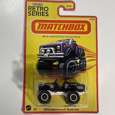 Matchbox Die Cast Retro Singles - 1976 International Scout 4x4 (Purple) *NEW* • $8