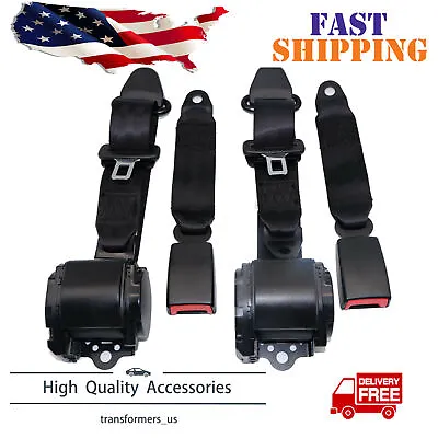 2 Set Universal 3 Point Retractable Seat Belts For Jeep CJ YJ Wrangler 1982-1995 • $58.99