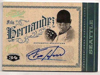 2012 FELIX  MR PERFECT  HERNANDEZ Playoff Prime Cuts SIGNATURE AUTOGRAPH #4/5 $$ • $44.88