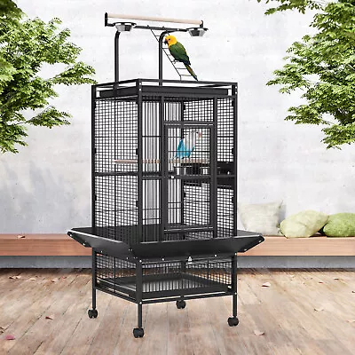 153cm Large Bird Cage Pet Cages Parrot Aviary Stand-Alone Budgie Play Area • $149.90