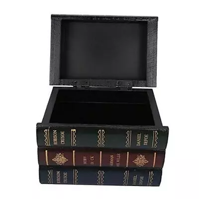  Decorative Book Boxes Wooden Antique Book Decorations Vintage Book Storage  • $24.28