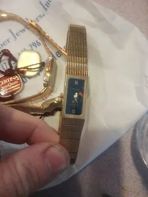Vintage Ladies Certina 1980's Swiss Quartz Gold Watch W/ Stainless Bracelet JW • $99.99