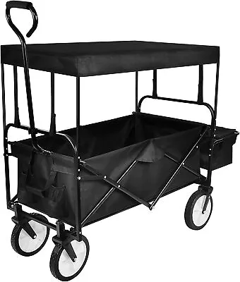 YSSOA Rolling Collapsible Garden Cart Outdoor Camping Wagon Utility  • $99.99