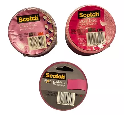Scotch Duct Tape Sweet Treat Pastel Cheetah 1.88 X 10 Yds Crafts 3 Roll New R3 • $19.99