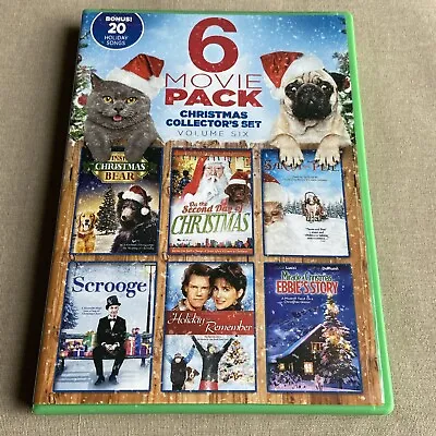 6 Movie Christmas Set (DVD Vol. 6) Scrooge Miracle Holiday + 20 Songs Music Film • $5.99