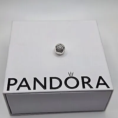 Genuine Pandora Pave Star Ball Clip Charm ALE 925 #791056CZ • £20