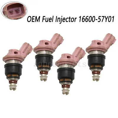 4pcs OEM Fuel Injector 16600-57Y01 For 1991-1999 Nissan 1.6L L4 GA16DE Engine • $45.98