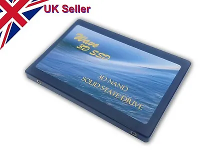 £27 • Buy Fastest On EBay 256Gb 555/495 MB/s R/W SATA 2.5” 3D Sandisk NAND Flash Wave SSD