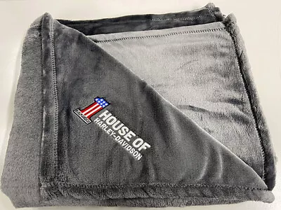 $49.99 • Buy House Of Harley-Davidson Gray 50 X 60 In Micro-Fleece Luxury Blanket 8721-GRAY