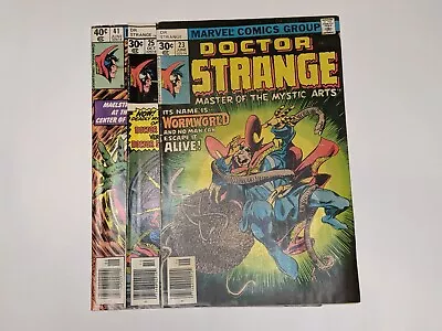 Bronze Age Marvel Comics 1977/1980: Doctor Strange #23 25 41 (Lot Of 3 Comics) • $11.97