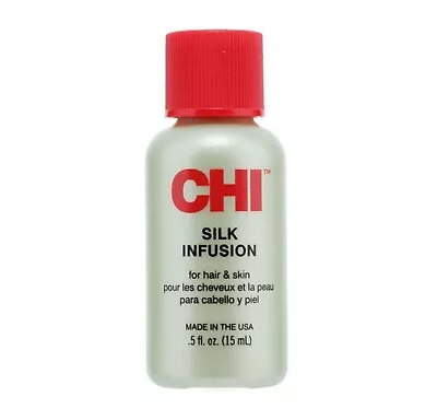 CHI Silk Infusion Damaged Dry Hair Repair Shine Serum Oil Heat Protection 15ml • £4.95
