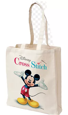 £4.99 • Buy Disney Cross Stitch Canvas Tote Bag, Mickey Mouse