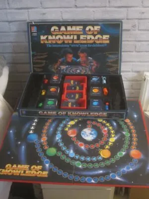 Vintage 1984 80's MB GAMES Family Childrens GAME OF KNOWLEDGE 7-adult Board Game • £9.95