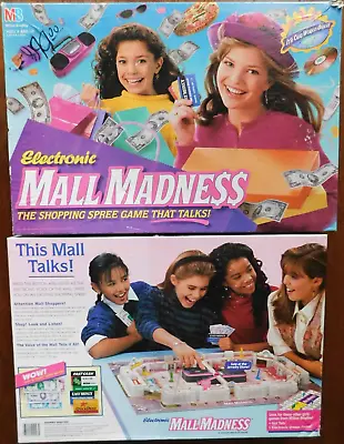Vintage 1996 Electronic Mall Madness Board Game Milton Bradley Near COMPLETE • $65