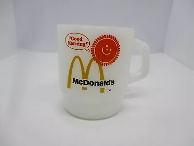 Vintage Anchor Hocking Fire King Milk Glass McDonald's Coffee Mug/Cup • $9.99