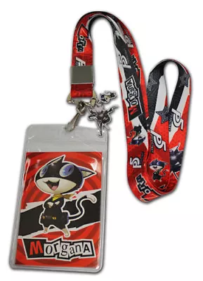 **Legit** Persona 5 Game Morgana Zorro Badge ID Holder Authentic Lanyard #37976 • $11.95
