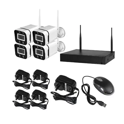 Security Camera System Wireless 1080P Home CCTV 8CH NVR Outdoor Night Vision X4 • $196.99