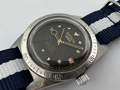 Vintage ARDATH Submarine 660 Feet Denis Diver Automatic Cal ETA 2452 - 36 Mm • $380