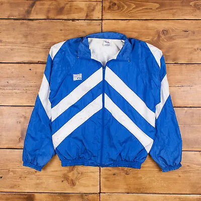 Vintage Union Jacks Windbreaker Jacket M Volleyball Blue Zip • £29.69