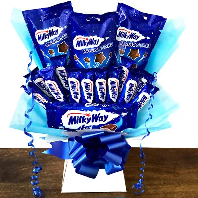 MILKY WAY Chocolate Bar Bouquet | Personalised Hamper | Magic Stars Easter Gift • £29.99