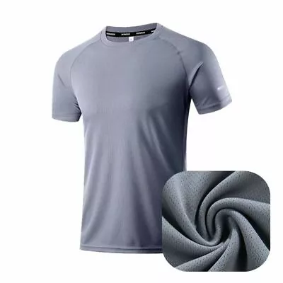  Men's  2 Packs Cool Quick-Dry Gym Workout Sport Breathable T-shirt (SLIM) • $14.99