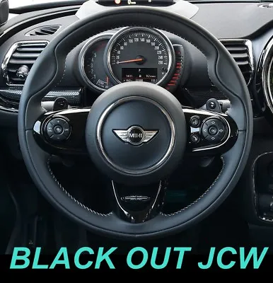 USA STOCK Gloss Piano Black JCW Steering Wheel Trims MINI Cooper F55 F56 F57 F60 • $38.79