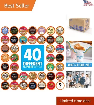 Flavored Coffee Pods Compatible With Keurig K Cup Brewers Assorted Variety P... • $41.98