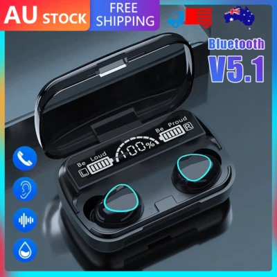 $14.75 • Buy TWS Bluetooth 5.1 Wireless Earbuds Waterproof Headphone LED Display Earphones AU