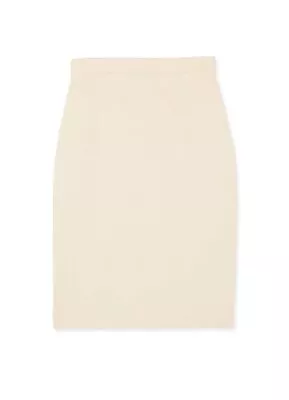 St. John Collection Santiago Knit Skirt Foundation Collection Ecru Size 8 • $68