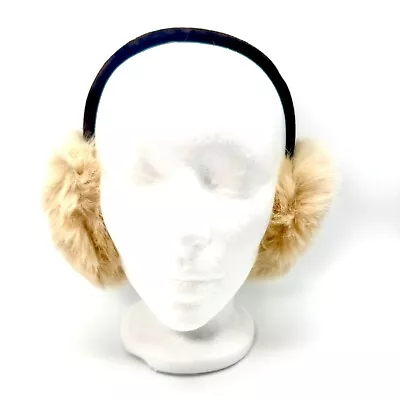 AUTHENTIC FUR Rabbit Earmuffs Velvet Band Winter Ear Warmers Foldable LUXE Real • $18