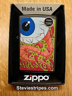 $24.88 • Buy Zippo Lighter WANDERING EYE #218 Kustom Kulture Pinstriper Artwork EXCLUSIVE !!