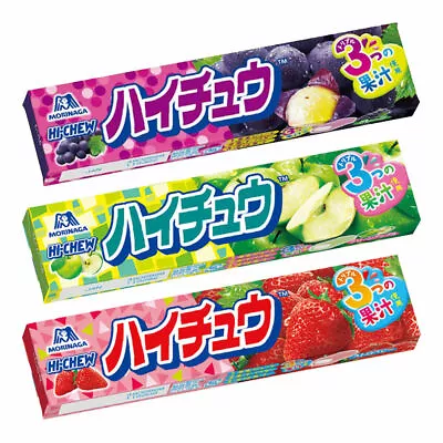 Morinaga Japanese Hi-Chew Fruit Juicy Soft Candy Sweets Snacks (12 Pcs) 55.2g • £6.99