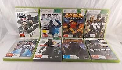 Xbox 360 Games Bundle Lot – 8 Games Bargain Top  Shooter/FPS And Action Games • $30