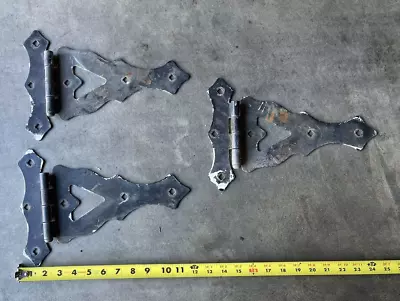 Vintage Heavy Duty Gate Hinges  12  X 8  (Qty 3) • $22.99