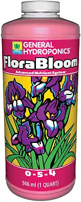 $16.86 • Buy General Hydroponics Florabloom 0-5-4, Use With Floramicro & Floragro For A Tailo