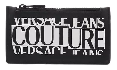 Versace Jeans Couture Black/White Zippered Cardholder • $94.99