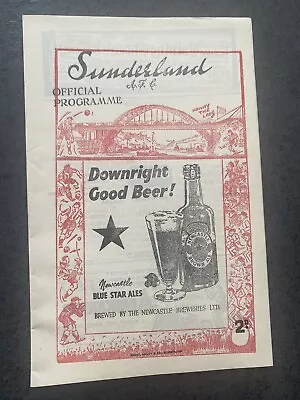 £19.99 • Buy 1947/48 Sunderland V Huddersfield Town Football Programme England Not Fa Cup