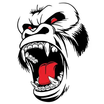 Car Side Body Sticker Horror Ape Totem Vinyl Window Hood Decoration Accessories  • $12.50