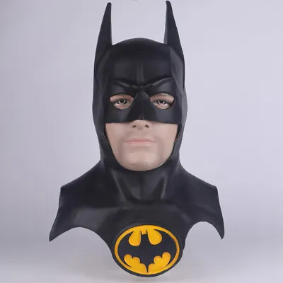 $19.90 • Buy 1989 Version The Batman Masks Full Head Bruce Wayne Cosplay Superhero Mask Props